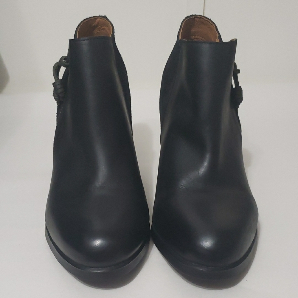 Sperry Top Sider Dasher Lille Black/Leathet Ankle Booties‎ 3" Heel
